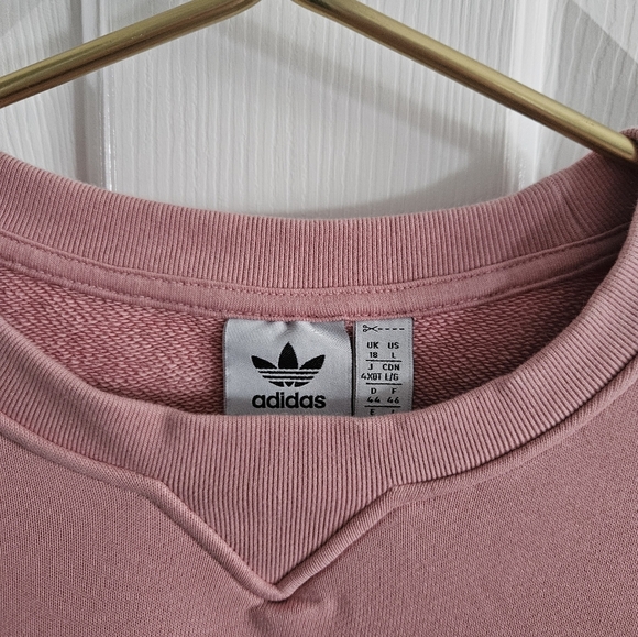 Adidas Light Pink Sweatshirt/Sweater - Picture 3 of 8